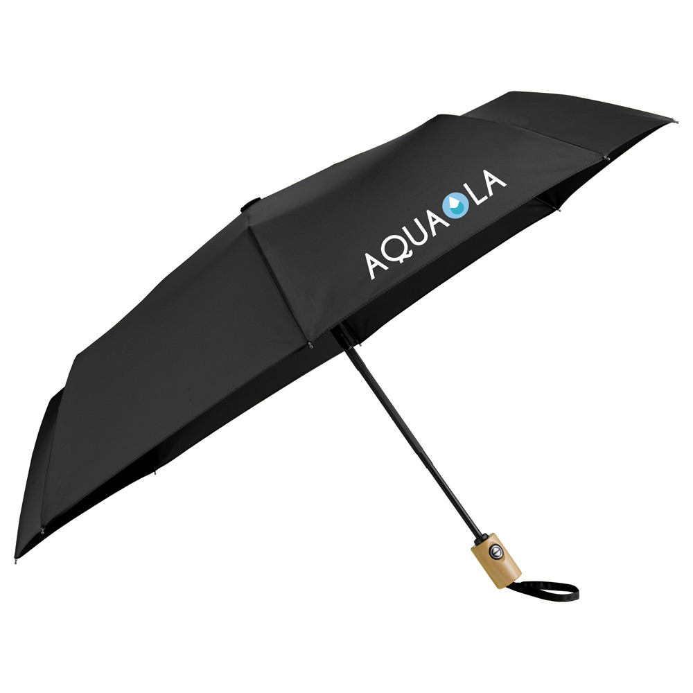 42" Recycled PET Auto Open/Close Folding Umbrella - SC108