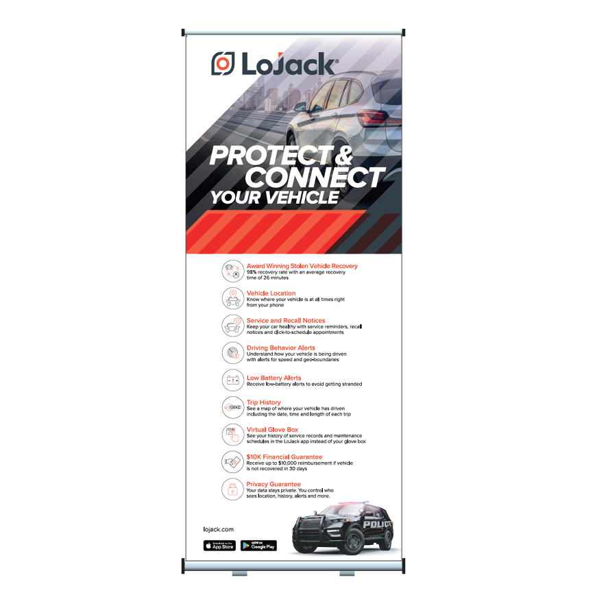 LoJack Retractable Banner - 10K