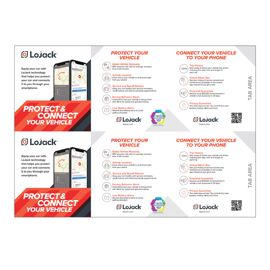 LoJack Consumer Table Tents - 10K