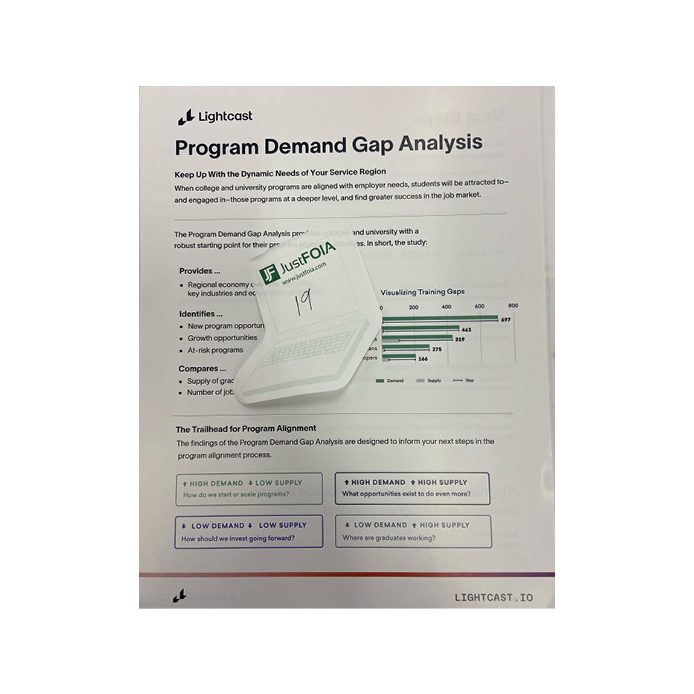 Flyer - Program Demand Gap Analysis