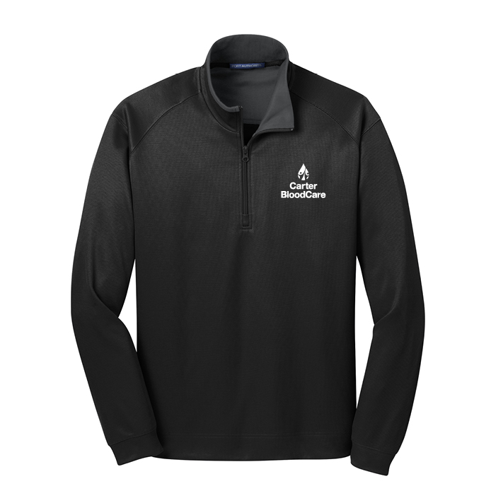 Port Authority® Vertical Texture 1/4-Zip Pullover