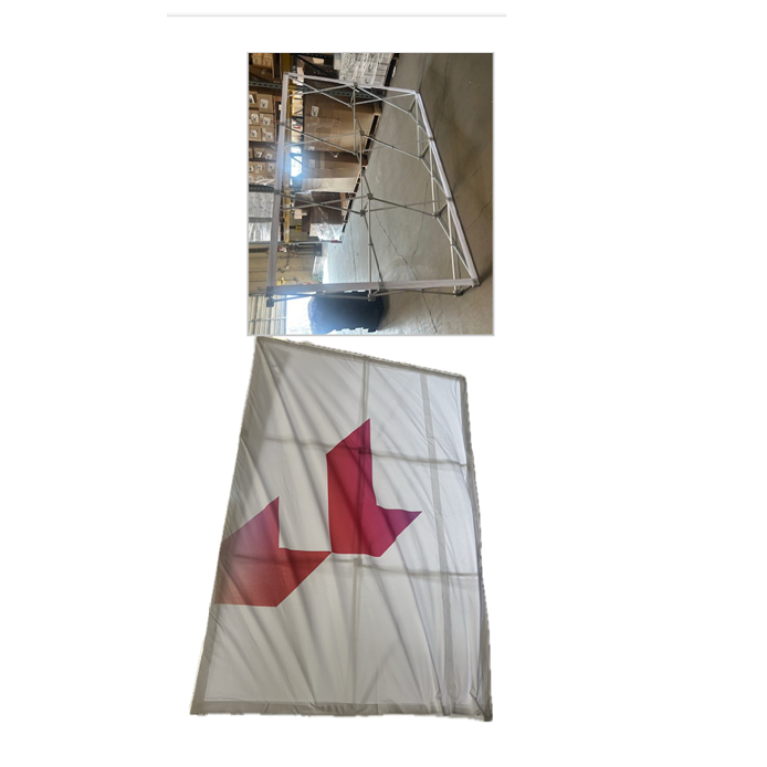 Frame and graphic dimensions: 5 ft high, 7 ft long