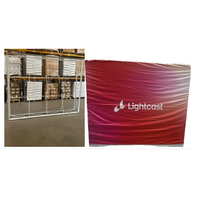 Frame and graphic dimensions: 7.5 ft high, 9.9 ft long