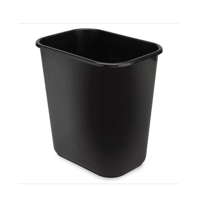 BLACK TRASH CAN