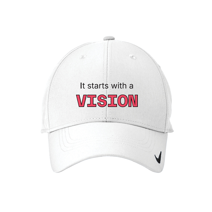 Hat - White Nike - Vision